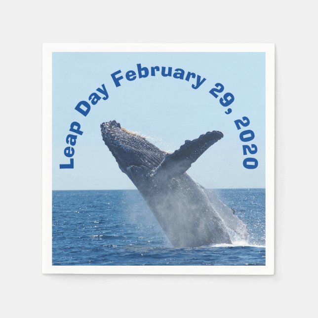 Leap Day 29. Februar 2020 Serviette (Vorderseite)