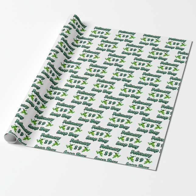 Leap Day 29. Februar Geschenkpapier (Ungerollt)