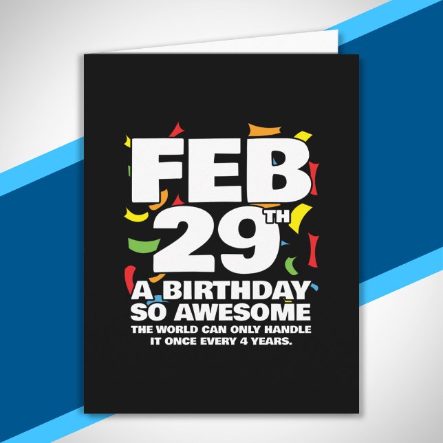 Leap Day Birthday - Leap Year Birthday Karte (Von Creator hochgeladen)