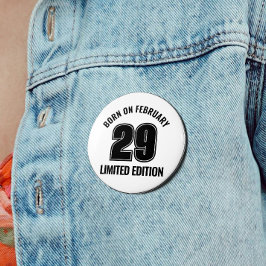 Leap Day Geboren am 29. Februar Leap Year Birthday Button