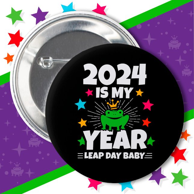 Leap Day Leapling 2024 ist mein Jahr 29. Februar G Button (Von Creator hochgeladen)