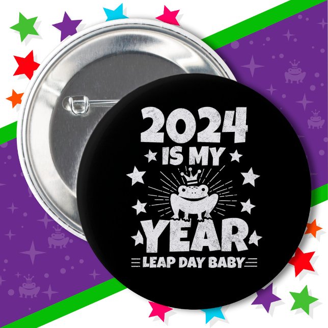 Leap Day Leapling 2024 ist mein Jahr 29. Februar G Button (Von Creator hochgeladen)