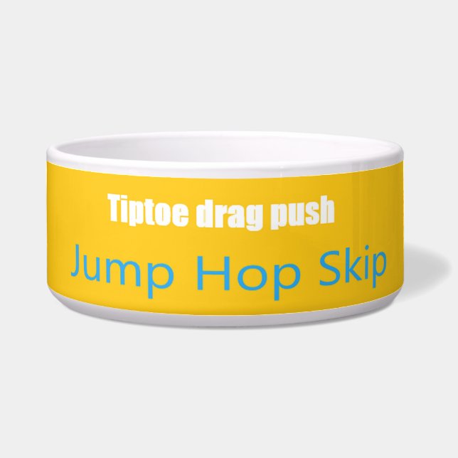 Leap Hop Überspringen Lean Text Design gemischte F Napf (Vorderseite)