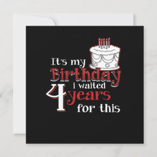 Leap Leap Year 2020 Leapling Birthday Bday Waite Einladung