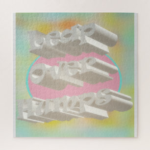 Leap Over Humps Kunst Design mickrige Pastellfarbe