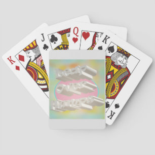 Leap Over Humps Kunst Design mickrige Pastellfarbe Spielkarten