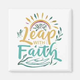 Leap with Faith Magnet