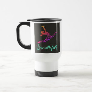 "Leap with Faith" Reisecoffee Mug Reisebecher