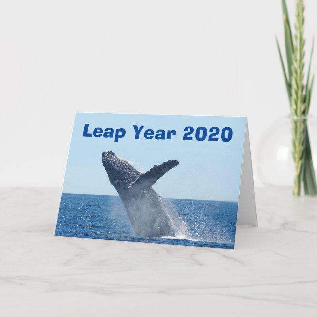 Leap Year 2020 Karte (Vorderseite)