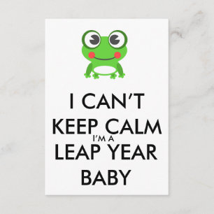Leap Year / Leap Day Baby Einladung zum Geburtstag