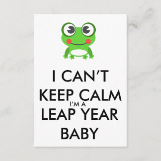Leap Year / Leap Day Baby Einladung zum Geburtstag