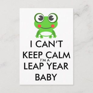 Leap Year / Leap Day Baby Einladung zum Geburtstag