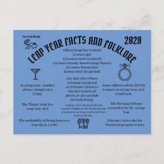 Leap Year Postcard Postcrossing card Postkarte