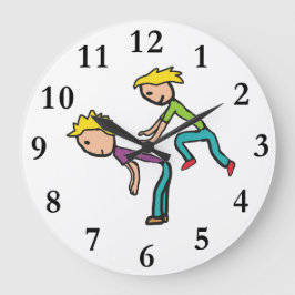 Leapfrosch Große Wanduhr