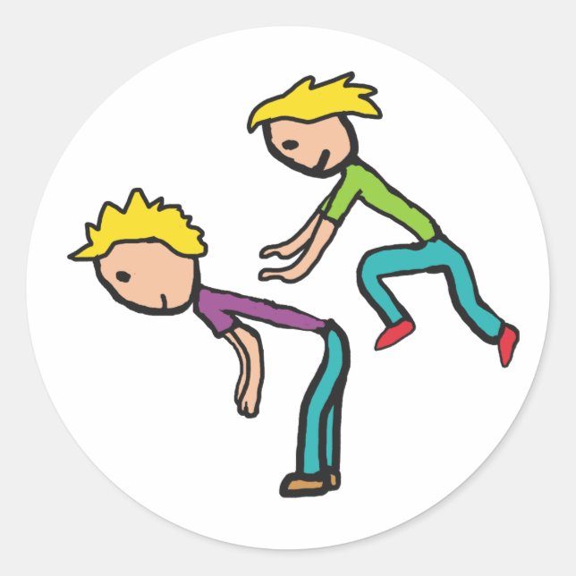 Leapfrosch Runder Aufkleber (Vorderseite)