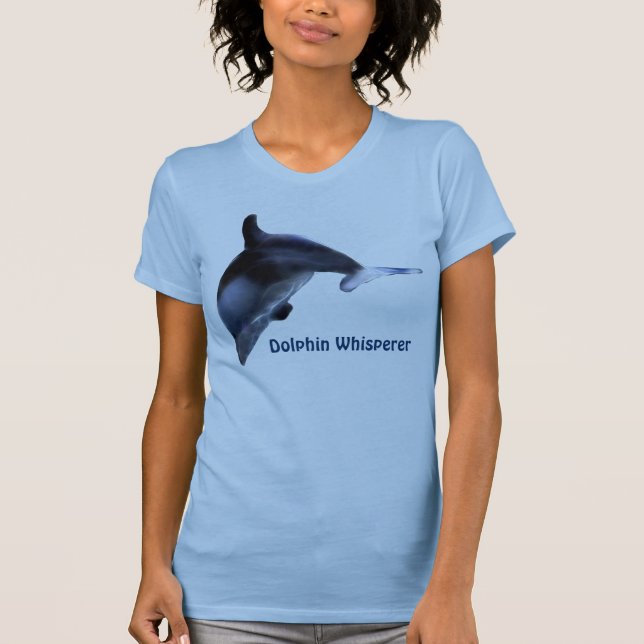 Leaping DOLPHIN Whisperer Art T - Shirt (Vorderseite)