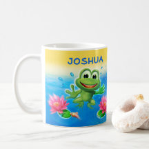 Leaping Frosch Party benutzerdefinierte Keramik Ta