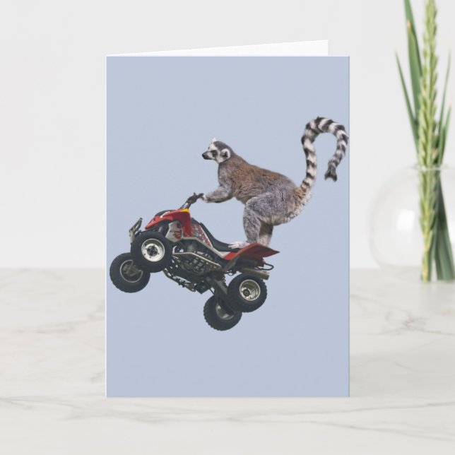 Leaping Lemur Card Karte (Vorderseite)