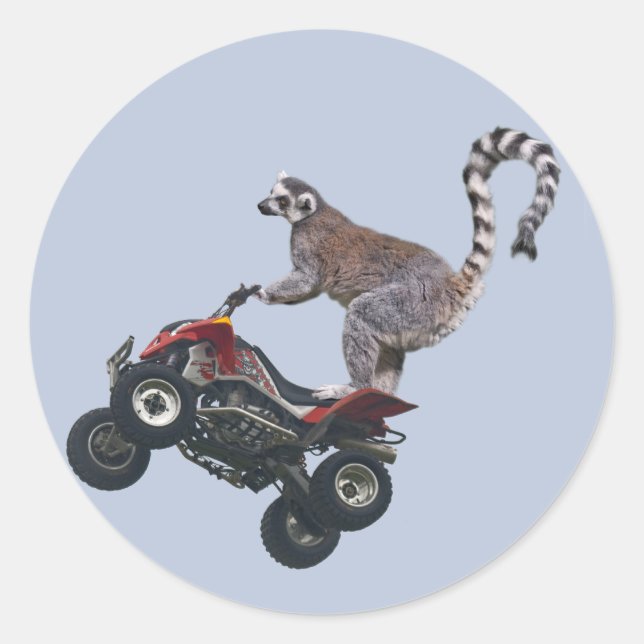 Leaping Lemur Sticker (Vorderseite)