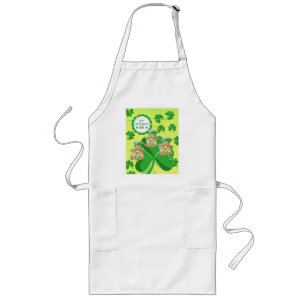 Leaping Leprachauns! St Pattys Day Lange Schürze