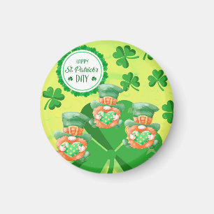 Leaping Leprachauns!  St Pattys Day   Magnet