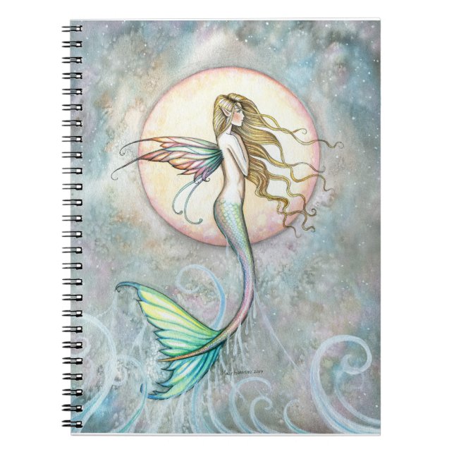 Leaping Mermaid-Notebook Notizblock (Vorderseite)