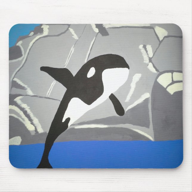 Leaping Whale Mouse Pad Mousepad (Vorne)