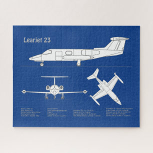 Learjet 23 - Pläne zum Zeichn von Flugzeugkonzepte