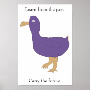 "Learn from the past / Carry the future" poster