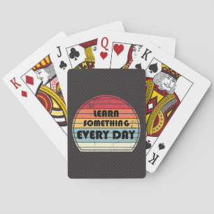 Learn something everyday - Motivation Spielkarten