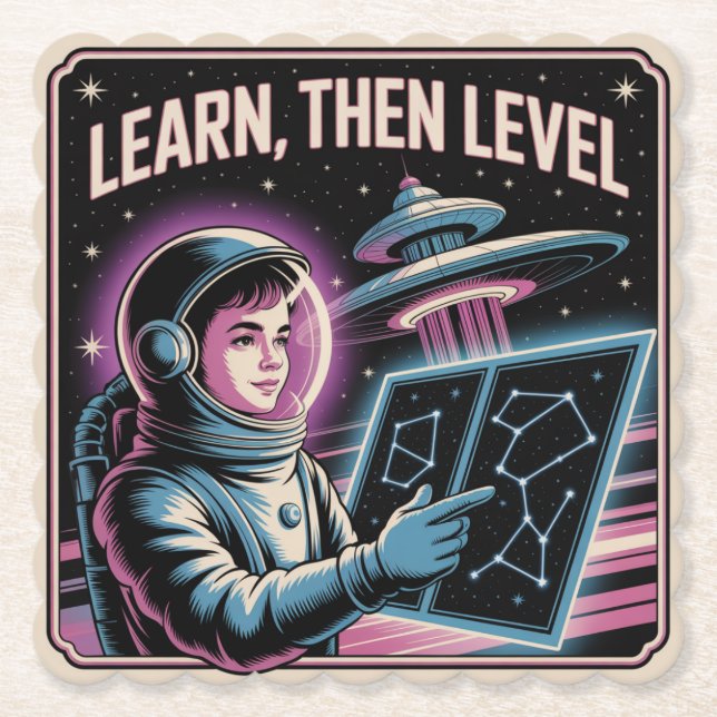 Learn, Then Level Untersetzer (Vorderseite)