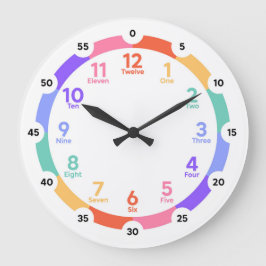 Learning Clock - Day Dream Große Wanduhr