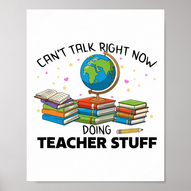 Learning Exams Student Learn Can't Talk Doing Teac Poster (Vorne)