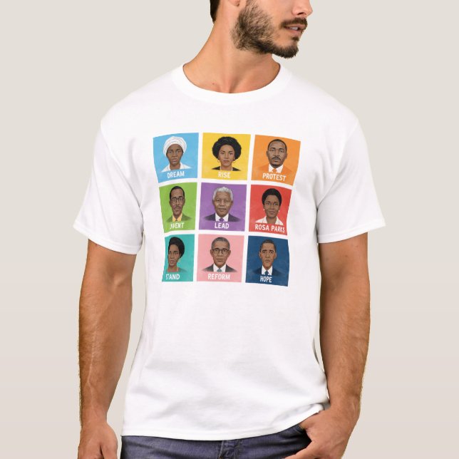Learning From Black History Inspirational Graphic T-Shirt (Vorderseite)