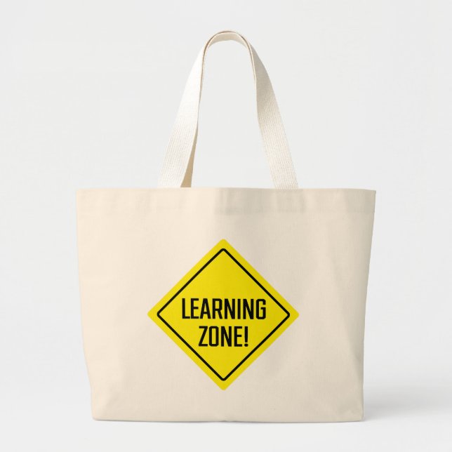 Learning Zone! Jumbo Tote Bag Jumbo Stoffbeutel (Vorne)