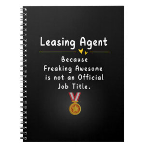 Leasing-Agent Weil total Awesome Notizblock