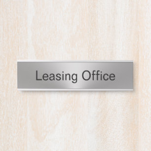 Leasing von Office-Imitaten - Vorlage für Silber u Türschild