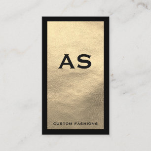 Leather an den schwarzen Imitaten Visitenkarte