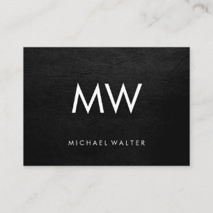 Leather aus Minimalistischen Monogram-Imitaten mit Visitenkarte