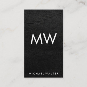 Leather aus Minimalistischen Monogram-Imitaten mit Visitenkarte