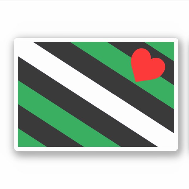 Leather Boi Pride Flag Aufkleber (Vorderseite)