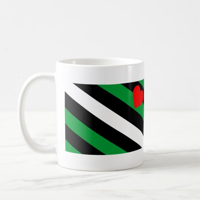 Leather Boi Pride Flag Kaffeetasse (Links)