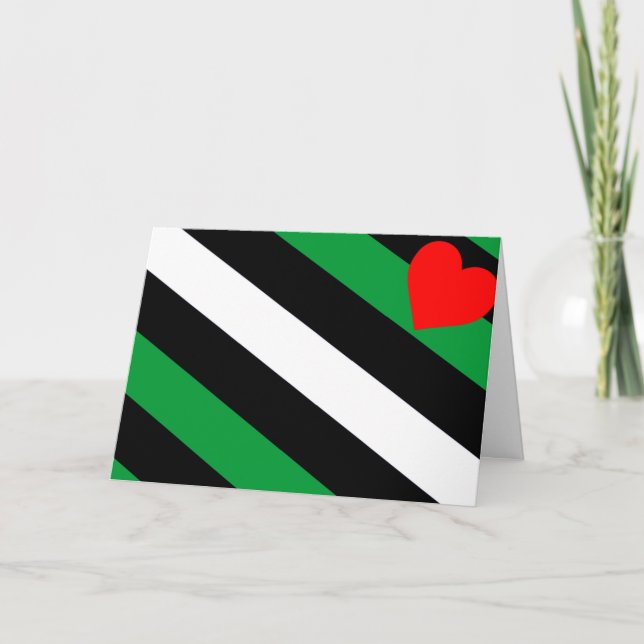 Leather Boi Pride Flag Karte (Vorderseite)