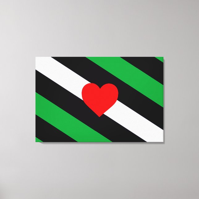 Leather Boi Pride Flag Leinwanddruck (Vorderseite)