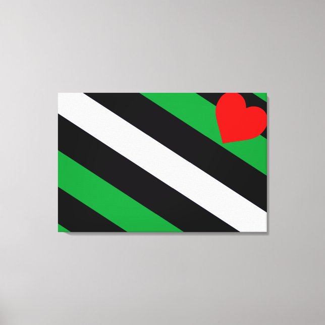 Leather Boi Pride Flag Leinwanddruck (Vorderseite)
