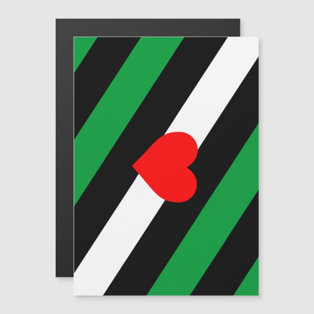 Leather Boi Pride Flag Magneteinladung (Vorne/Hinten)