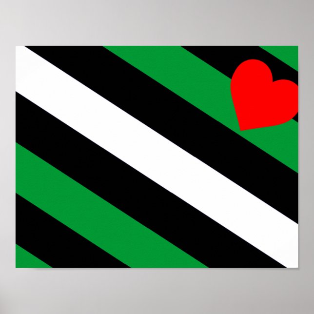 Leather Boi Pride Flag Poster (Vorne)