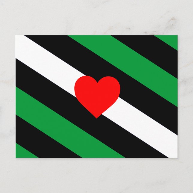 Leather Boi Pride Flag Postkarte (Vorderseite)