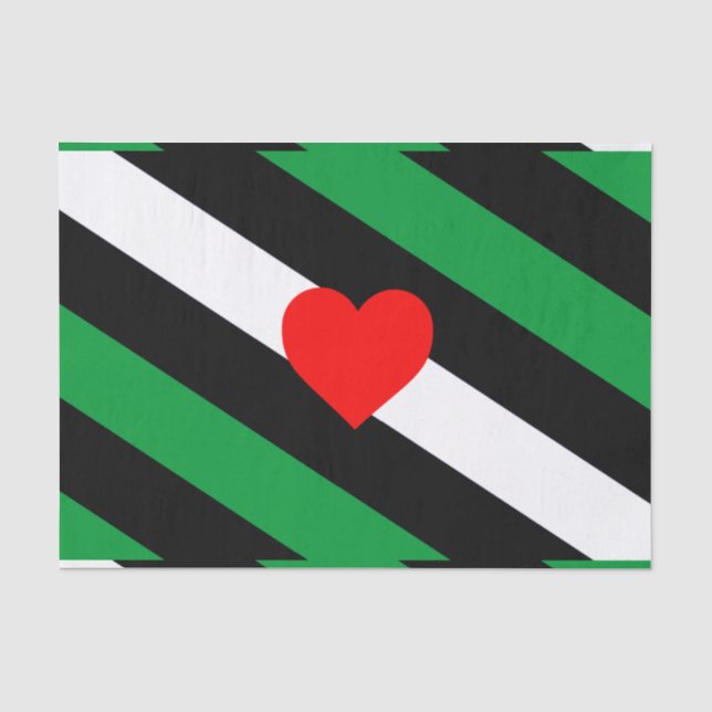 Leather Boi Pride Flag Seidenpapier (Vorderseite)