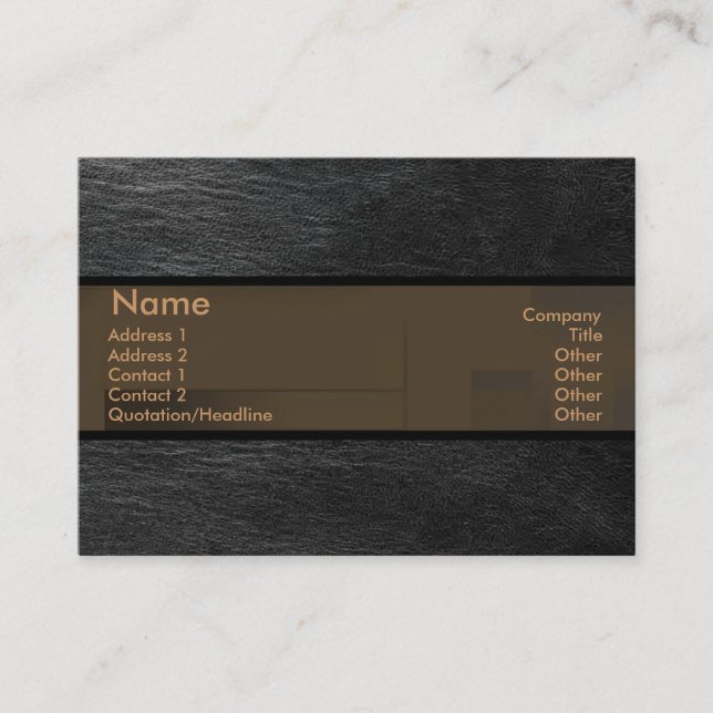 Leather Business Card Visitenkarte (Vorderseite)